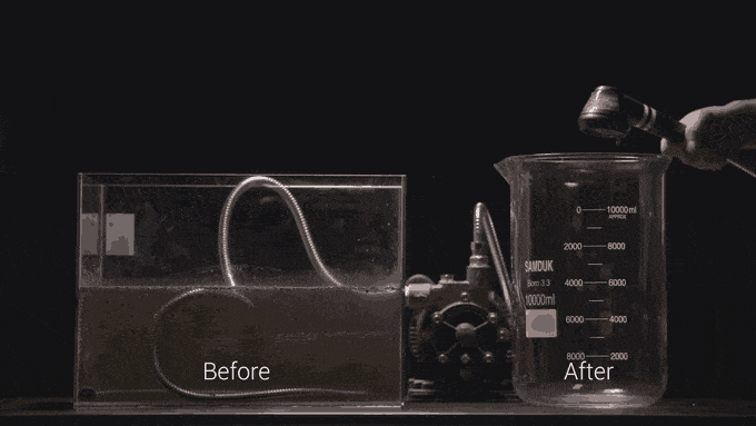 Purifying via combination filter - POSEION BT100®